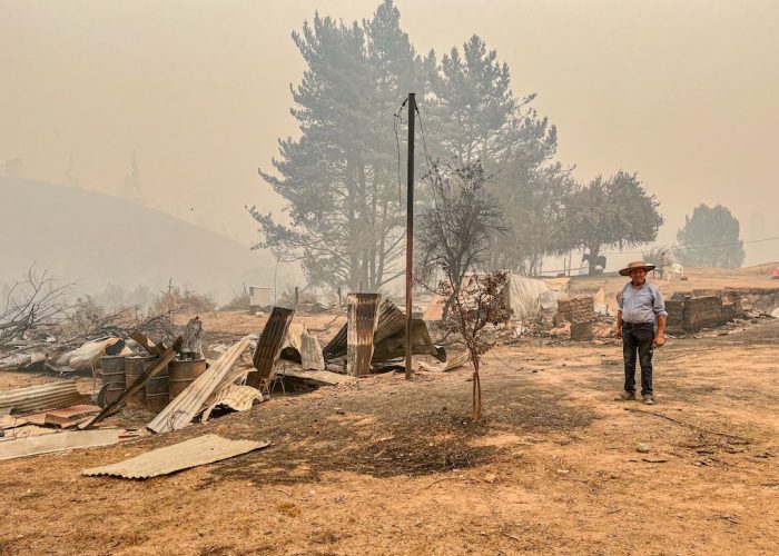 100 viviendas consumidas por el fuego en Nacimiento dejan incendios forestales