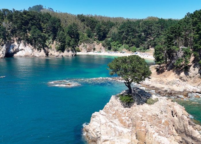 Bienes Nacionales Biobío comenzó en Ramuntcho reposición de señalética de acceso a playas deterioradas o en mal estado