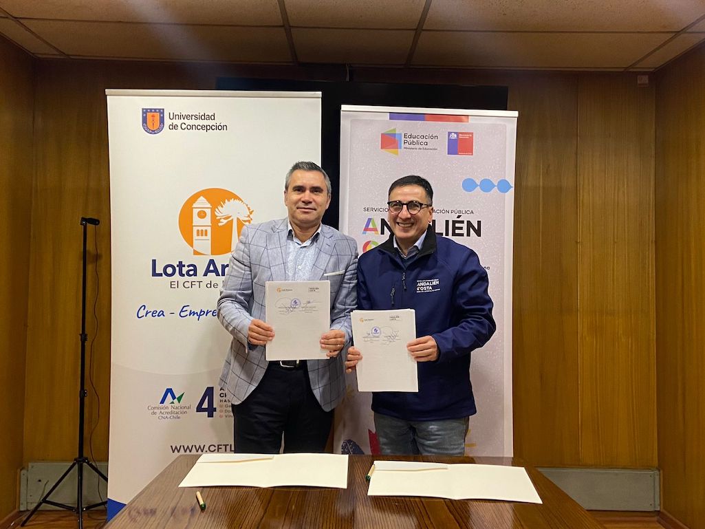 CFT Lota Arauco y SLEP Andalién Costa suscribieron convenio de colaboración